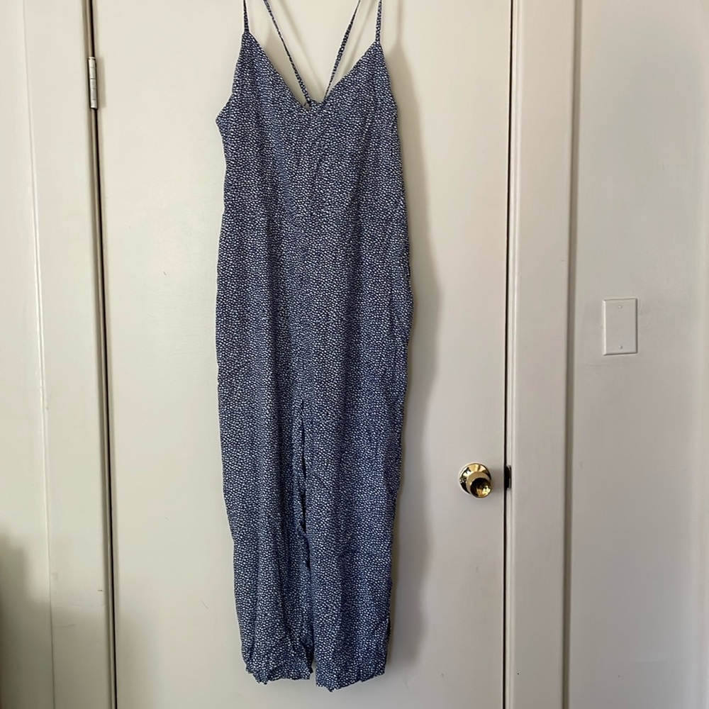 GAP Tie Back Blue Jumpsuit, 18